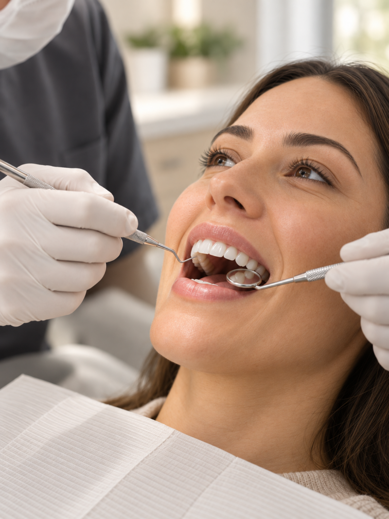 A patient during treatment