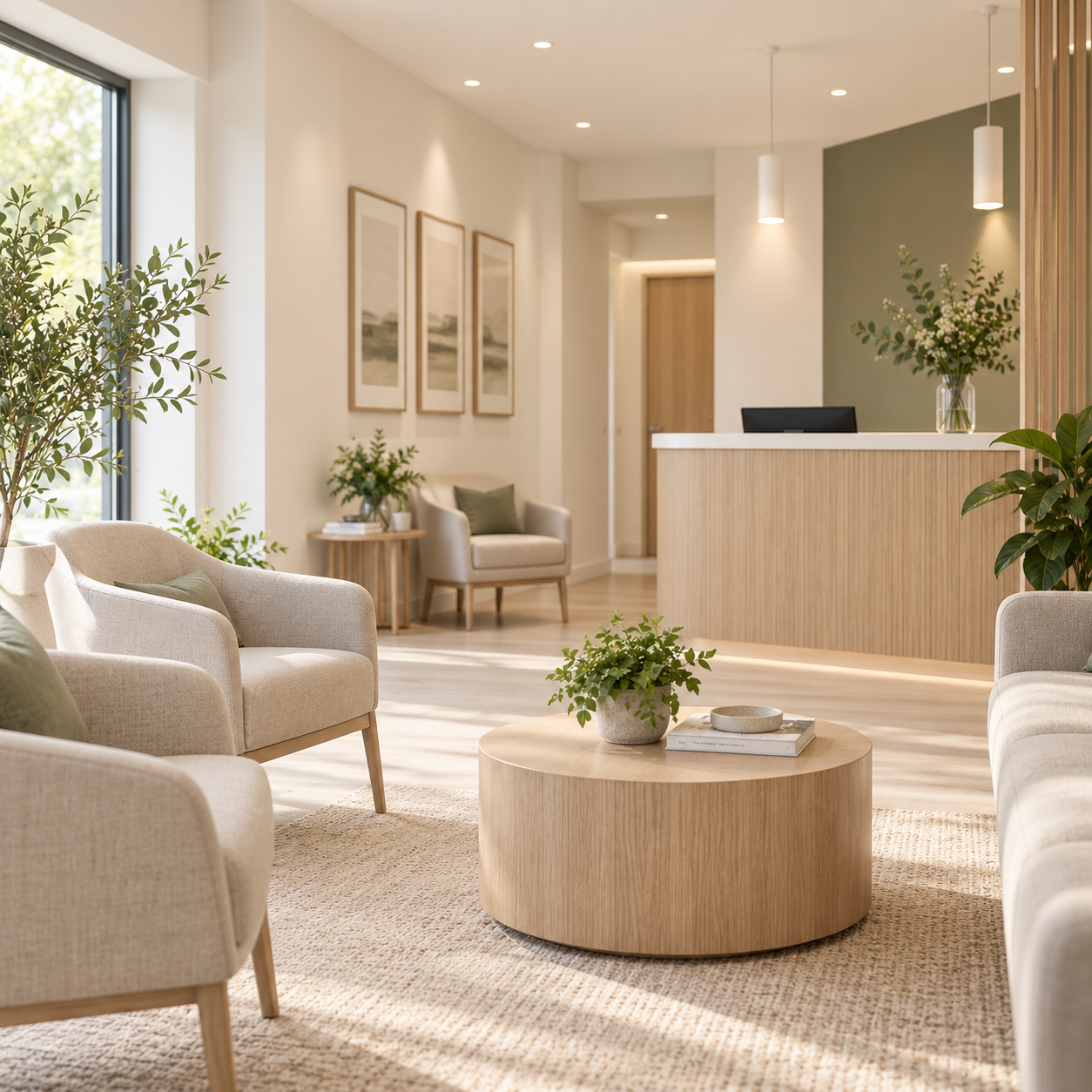 The waiting area